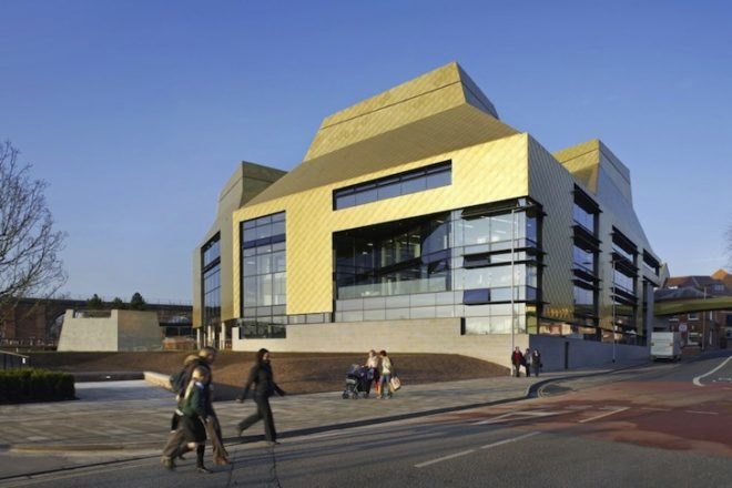 copper, Hive, Feilden Clegg Bradley Studios, UK, Worcester, natural ventilation, daylighting, BREAAM, green design, sustainable design, eco-design, climate change, UK-CIP, Worcester library, indigenous plant species, carbon emissions