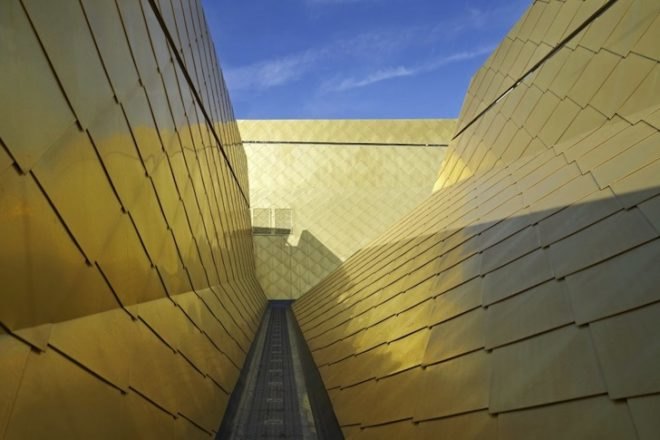 copper, Hive, Feilden Clegg Bradley Studios, UK, Worcester, natural ventilation, daylighting, BREAAM, green design, sustainable design, eco-design, climate change, UK-CIP, Worcester library, indigenous plant species, carbon emissions