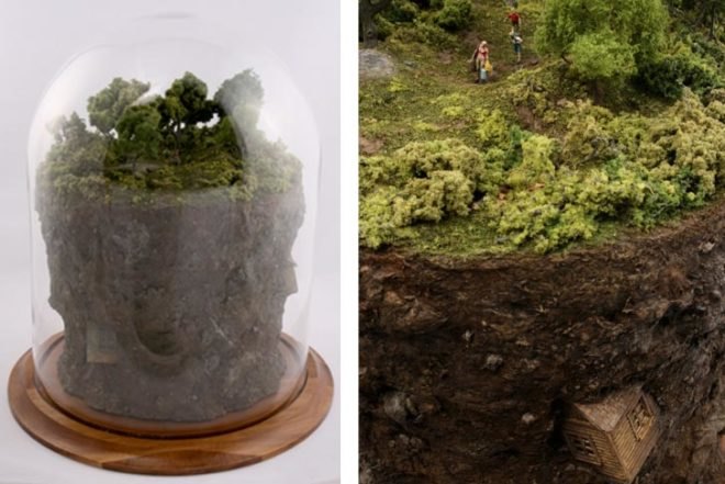 NYC art, Thomas Doyles, catastrophic memories, miniature art, miniature worlds, art