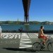 bikeway belem, po6 atelier, typography, bike paths lisbon, portugal bike route, bike path design, green design, sustainable typography