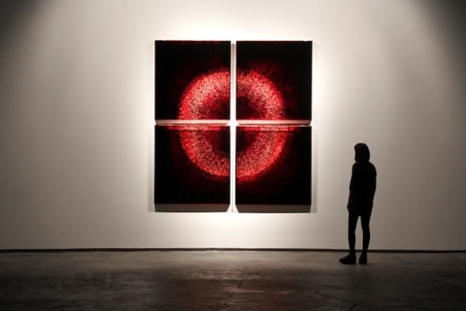 slaughterhouses, blood, Jordan Eagles, art, recycled materials, green design, sustainable design, eco-design, art, eco-art
