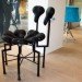 Hes for Artwo, Carlo De Meo, recycled materials, recycled furniture, bicycle seat furniture, green furniture, milan furniture fair
