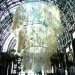 Katharine Harvey, arts brookfield, recycled chandelier, recycled plastic bottles, bottle chandelier, recycled art, green art,