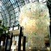 Katharine Harvey, arts brookfield, recycled chandelier, recycled plastic bottles, bottle chandelier, recycled art, green art,
