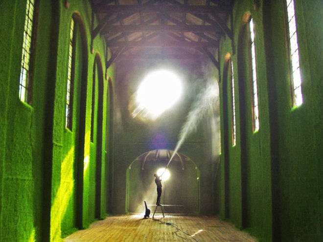 Dilston Grove, south east london, grass interiors, Ackroyd & Harvey, art, sustainable materials, botanical