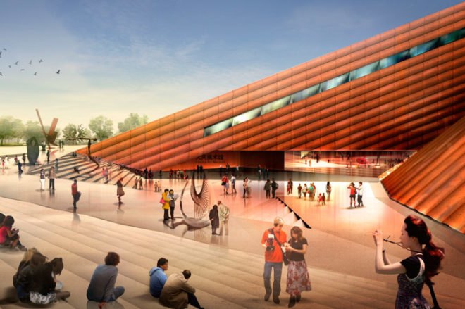 Foster and Partners, Datong Art Museum, Cultural Plaza, Pedestrian Plaza, China Architecture