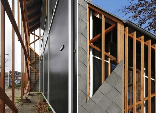 Architecten De Vylder Vinck Taillieu, House Bernheimbeuk, Belgium, Ghent, tree, daylighting, minimalist, green design, sustainable design, eco-design, small footprint, daylighting, minimalist
