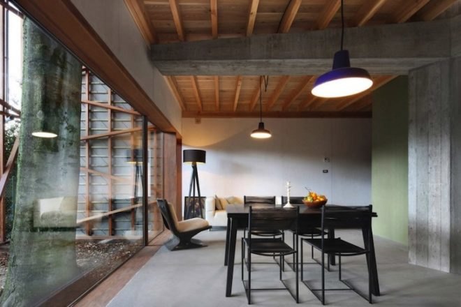Architecten De Vylder Vinck Taillieu, House Bernheimbeuk, Belgium, Ghent, tree, daylighting, minimalist, green design, sustainable design, eco-design, small footprint, daylighting, minimalist