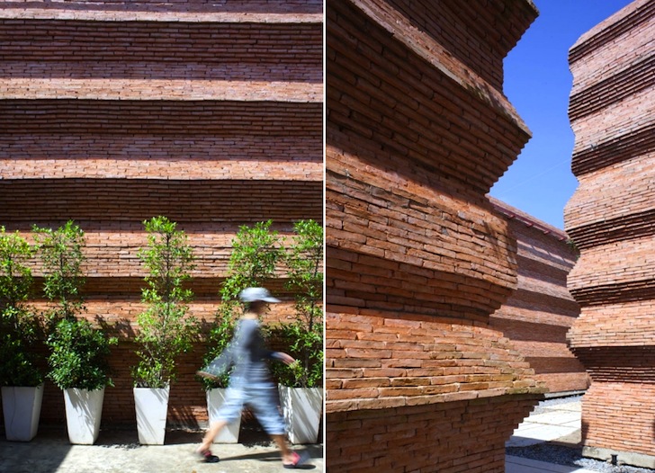 Asst. Prof. Boonserm Premthada, Bangkok Project Company, Kantana Film and Animation institute, skylights, Thailand, green design, brick, sustainable design, eco-design, natural ventilation, daylighting, education, traditional craftsmanship