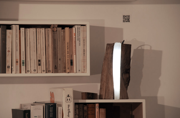 Marco Stefanelli, The boxer design, Brecce collection, Log lamp, eco design, sustainable design
