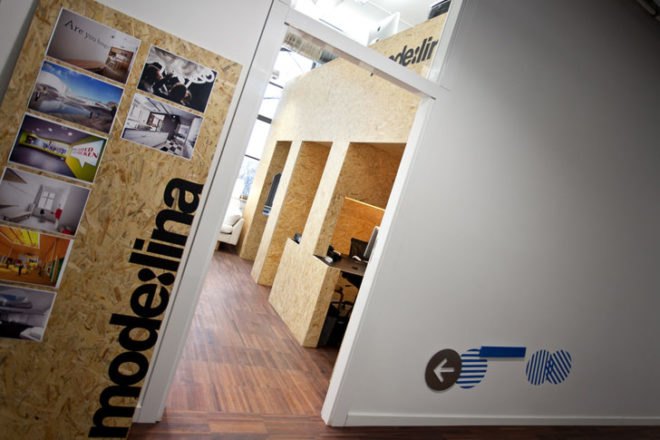 green design, eco design, sustainable design, plywood, Mode:Lina, Concordia Design, converted loft, coworking