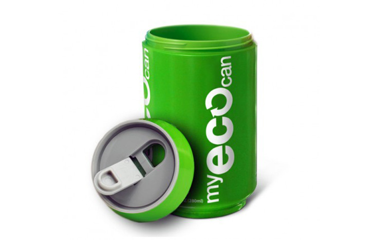 Winner iF Design Award, My Eco Can, travel cups, travle mugs, soda can shaped cups, portable cup, biodegradable cups, PLA, pla cups
