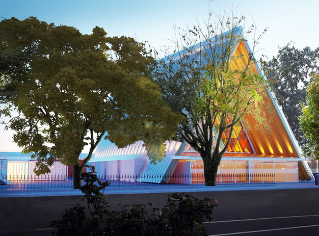 shigeru ban christchurch cathedra, shigeru ban cardboard church, cardboard building, Christ church church, Shigeru Ban Church, green building, New Zealand Church, green design, sustainable architecture, green building