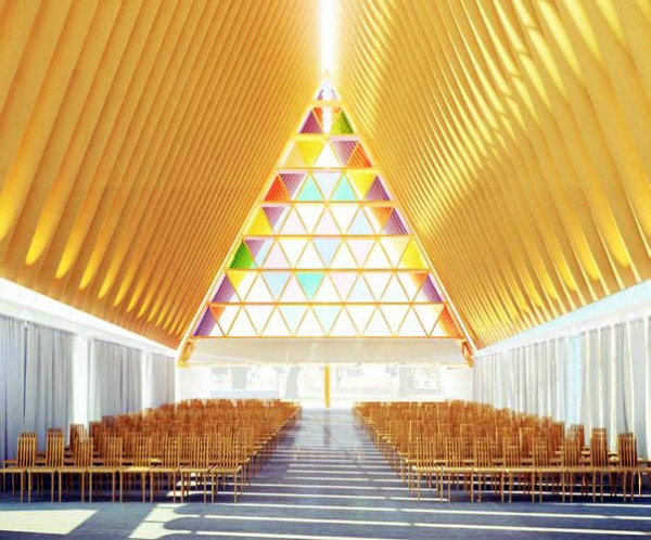 shigeru ban christchurch cathedra, shigeru ban cardboard church, cardboard building, Christ church church, Shigeru Ban Church, green building, New Zealand Church, green design, sustainable architecture, green building