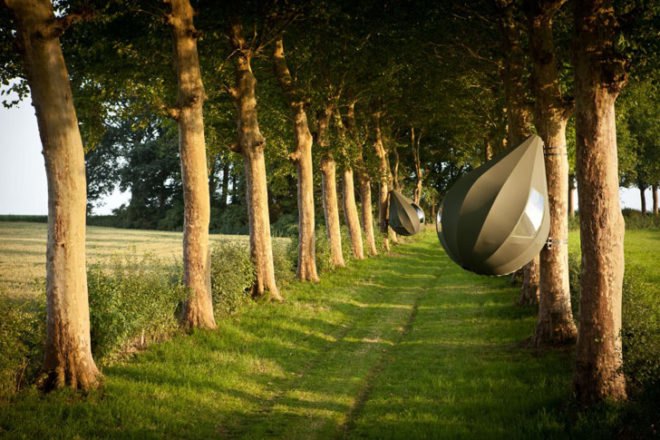 dre wapenaar, tree tents, treehouse tents, sustainable architecture, green design, alternative dwellings, tree-sitter housing, treetop housing