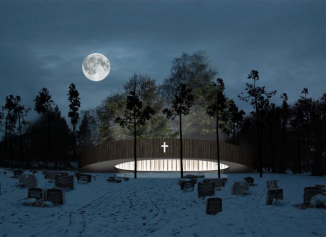 Valer church parish, Valer, Norway, krill architecture, circular church, green design, green architecture, sustainable architecture, green building, green church, eco church, circular ring church