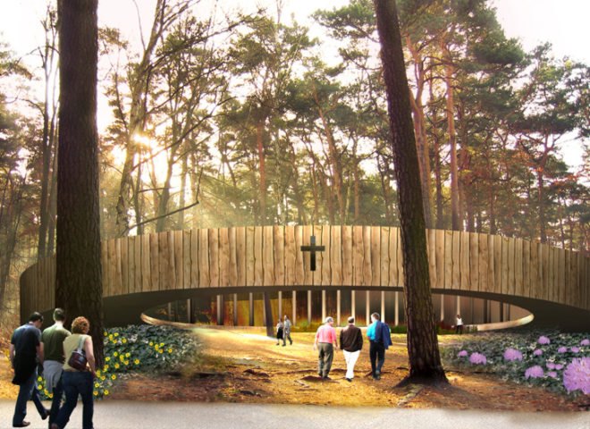 Valer church parish, Valer, Norway, krill architecture, circular church, green design, green architecture, sustainable architecture, green building, green church, eco church, circular ring church