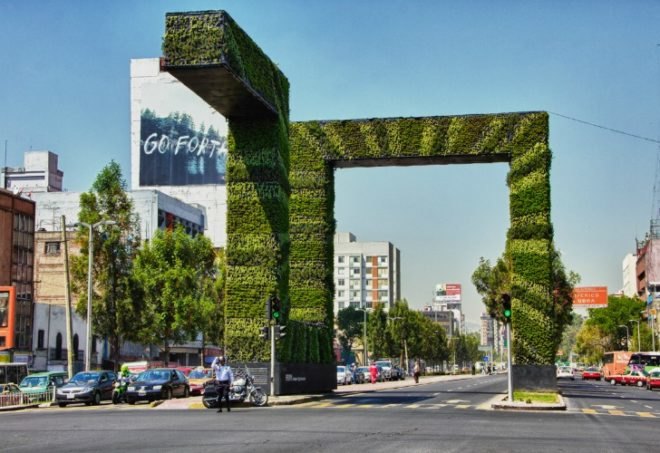 VerdMx, Mexico City, Mexico, vertical gardens, eco-sculptures, public art, sustainability, Nissan