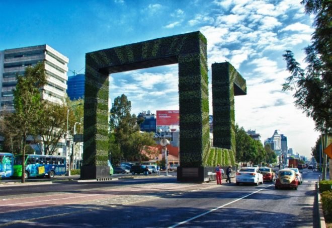 VerdMx, Mexico City, Mexico, vertical gardens, eco-sculptures, public art, sustainability, Nissan