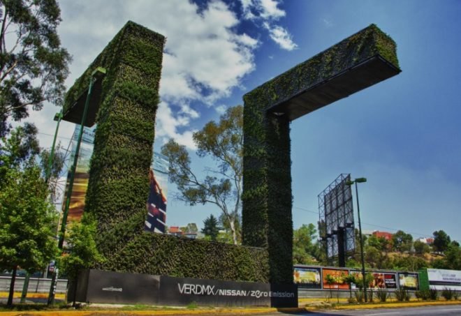 VerdMx, Mexico City, Mexico, vertical gardens, eco-sculptures, public art, sustainability, Nissan