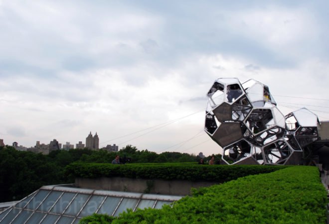 Met museum, metropolitan museum of art, Tomas Saraceno, geodesic architecture, Cloud City, floating architecture, futuristic architecture, summer at the met, ny architecture, temporary architecture, space architecture