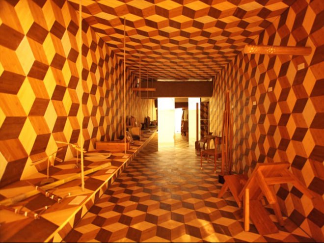 Bamboo LED, Jeff Dah-Yue Shi, Bamboo Wall, LED Wall, Green Materials, Taiwanese Design, Taiwan Design Center's Award, Gold Pin Design Mark