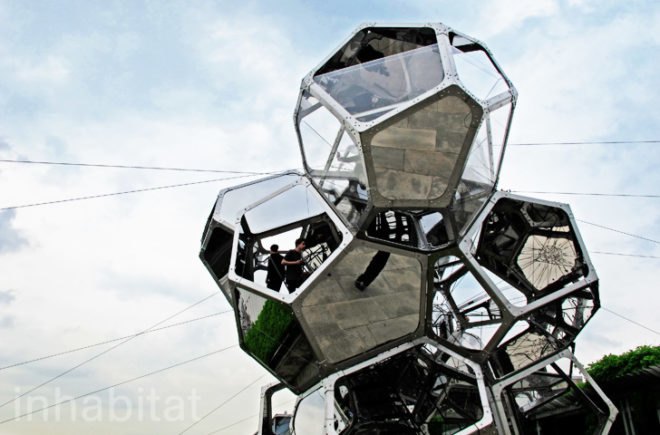 Met museum, metropolitan museum of art, Tomas Saraceno, geodesic architecture, Cloud City, floating architecture, futuristic architecture, summer at the met, ny architecture, temporary architecture, space architecture