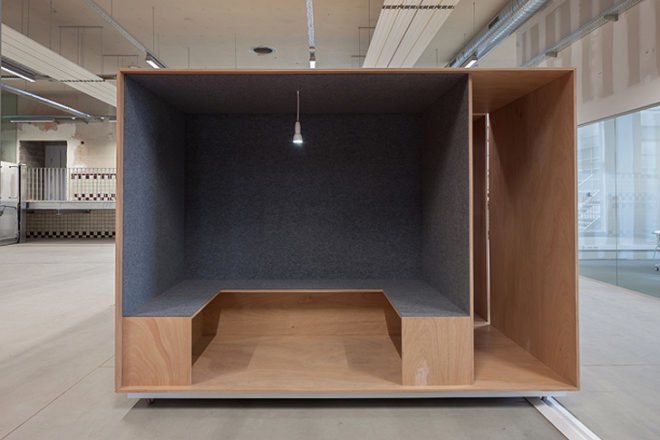 green design, eco design, sustainable design, 5AM interior design, Suivez le Guide, modular work space, flexible work space, moveable modules