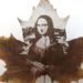 Foliages Art, Leaves carving, Ephemeral Pictures, Chinese art, Mona Lisa, ephemeral art