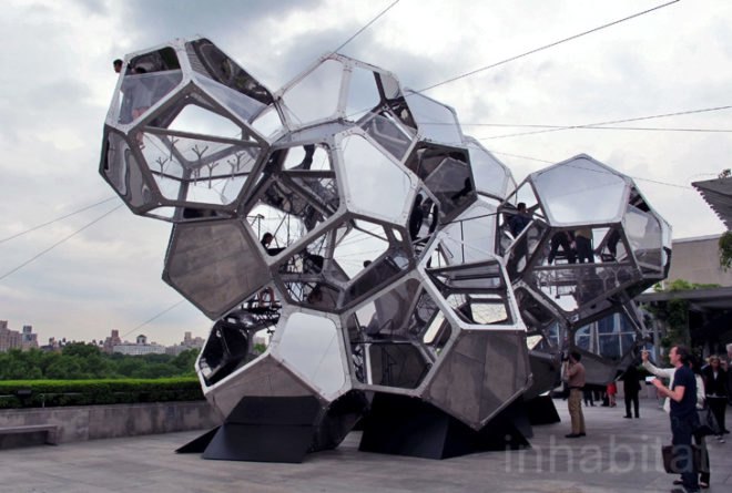 Met museum, metropolitan museum of art, Tomas Saraceno, geodesic architecture, Cloud City, floating architecture, futuristic architecture, summer at the met, ny architecture, temporary architecture, space architecture