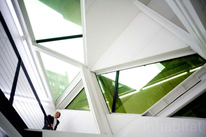 LOT-EK, lotek, lot-ek whitney museum, shipping container architecture, whitney museum architecture, modular architecture, prefab architecture, nyc architecture, shipping container exhibit, shipping container art studio