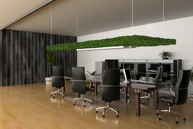 Acoustic Factory, soundproofing, green wall, living wall, recycled materials