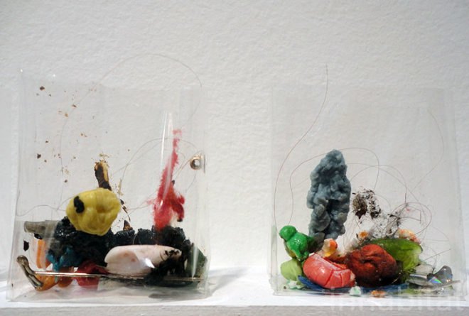 green design, eco design, sustainable design, Yuki Agematsu, recycled art, Real Fine Arts Brooklyn, Nada Art Fair, trash sculpture