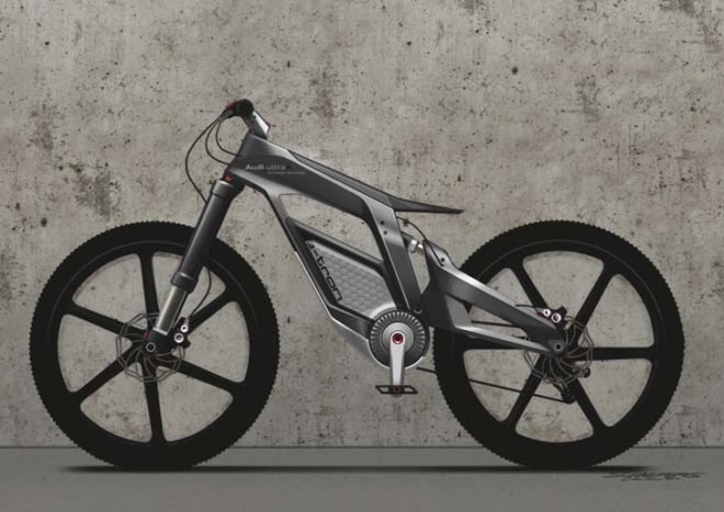 Audi, Audi e-bike, Audi e-bike Worthersee, green transportation, electric bike, lithium-ion battery, carbon fiber bike