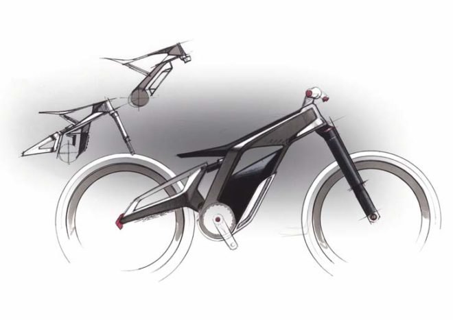 Audi, Audi e-bike, Audi e-bike Worthersee, green transportation, electric bike, lithium-ion battery, carbon fiber bike