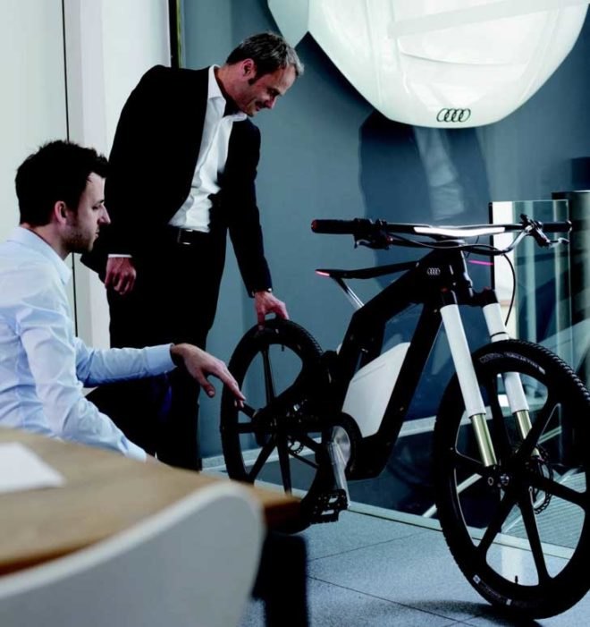 Audi, Audi e-bike, Audi e-bike Worthersee, green transportation, electric bike, lithium-ion battery, carbon fiber bike