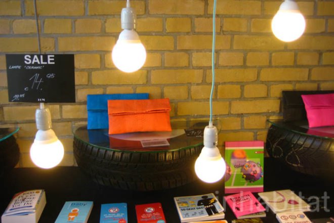 reused car tyres, DOM, Berlin, christian koban, LED lights, tyres, interiors, Recycled Materials, Art, green Interiors, Green Lighting