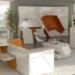 boxetti bedroom in a box, bedroom in a box, compact furniture, flatpack furniture, boxetti furniture, boxetti landsbergs, boxetti furniture, green furniture