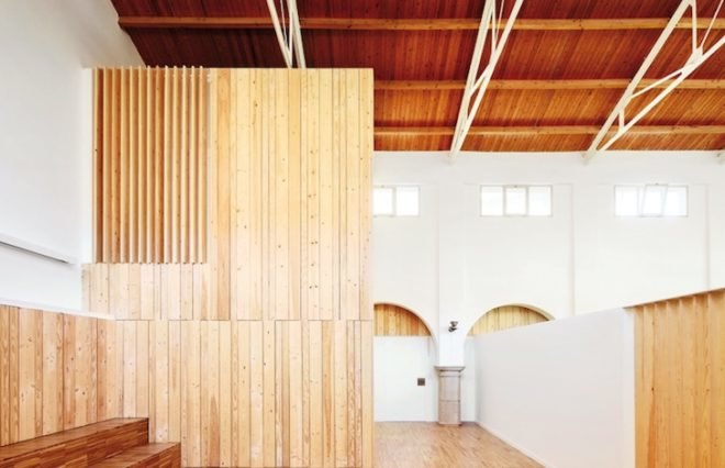 Miquel Mariné Núñez, César Rueda Boné, green renovation, sustainable renovation, spain, marketplace, children's center, green design, sustainable design, eco-design, conifer wood, lightweight construction materials, temporary structure