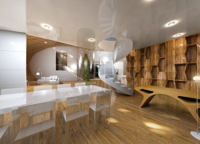 Planning Korea, UNESCO world-heritage site, cocoon house, natural materials, green design, green roof, sustainable design, eco-design, Gotjawal Village, South Korea, mixed-use development
