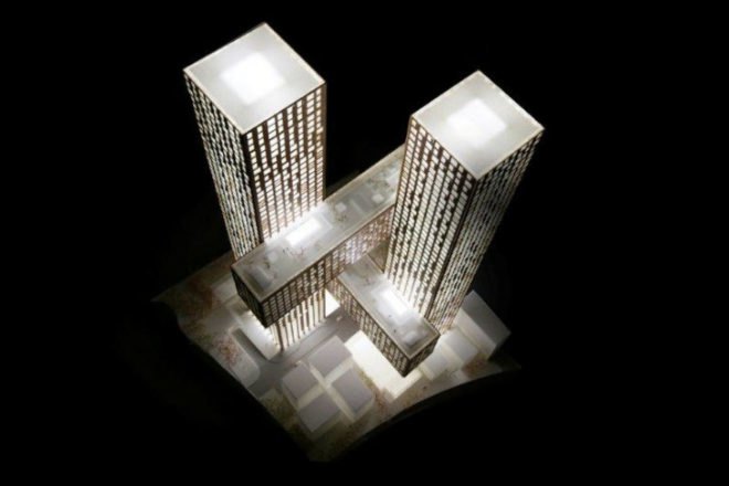 Cross Towers, BIG, Cross # Towers, seoul, dreamhub, green roof, eco tower, residential tower