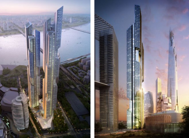 Danging Dragons, Adrian Smith + Gordon Gill, Seoul Korea, Adrian Smith, skyscrapers, Yongsan