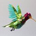 Diana Beltran Herrera, paper birds, paper sculptures, biodegradable paper, colorful birds, Blackbirds, Hummingbirds, swans, toucans, Colombian art, Art, Green Materials, Recycling / Compost