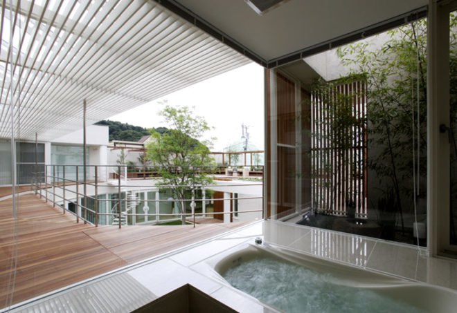 Edward Suzuki, F Residence, Courtyard, Green architecture, Sustainable architecture, green design