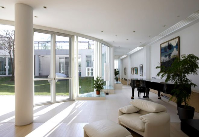 Edward Suzuki, F Residence, Courtyard, Green architecture, Sustainable architecture, green design