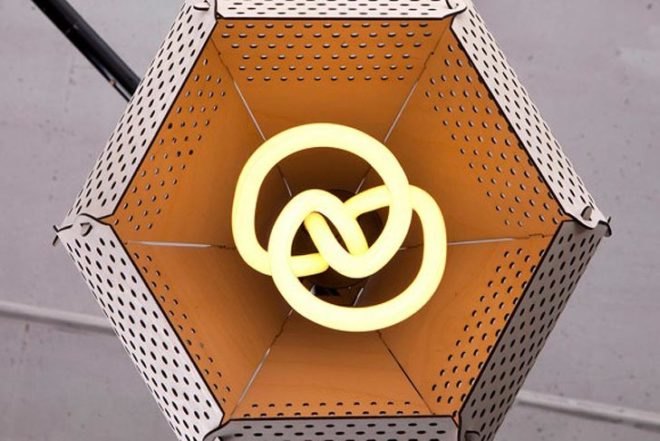 Etienne Esmenjaud, Bud lampshade, FSC birch, plywood, LED Plumen bulb, Desinature, Sustainable Materials, Green Lighting, Green Materials, flat pack, fsc wood, tiny holes, lamp