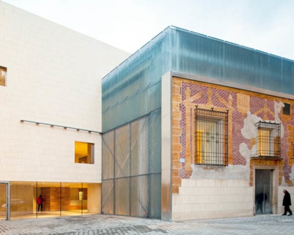 Exit Architects, Holy Week Museum Hellin, Museo de Semana Santa de Hellín, U-profile glass, concrete, contrasting facade, old and new, spain, architecture, green design, sustainable design, eco-design, green renovation, adaptive reuse, Spain, architecture