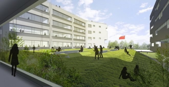 Beijing, China, Garden School, Open Architecture, green design, sustainable design, eco-design, daylighting, passive solar design, natural ventilation, education, green space, balance, harmony, nature