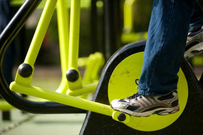 Outdoor gym, human powered gym, human generated electricity, Great Outdoor Gym Company, outdoor fitness center