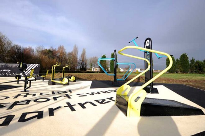 Outdoor gym, human powered gym, human generated electricity, Great Outdoor Gym Company, outdoor fitness center